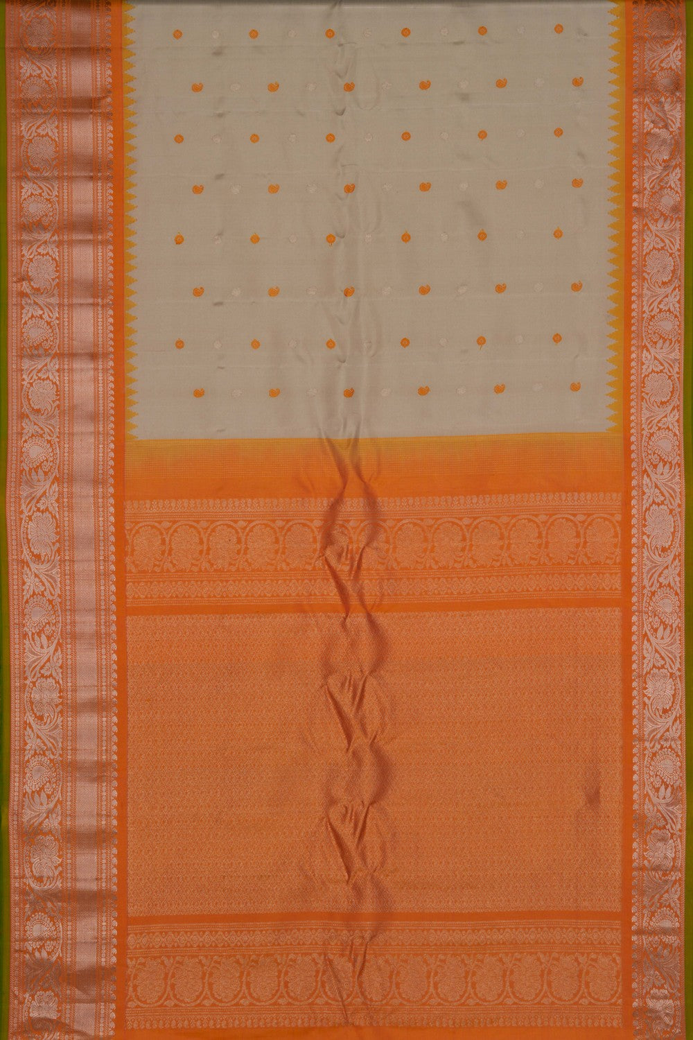 Image of Gadwal Silk Classy Beige Saree